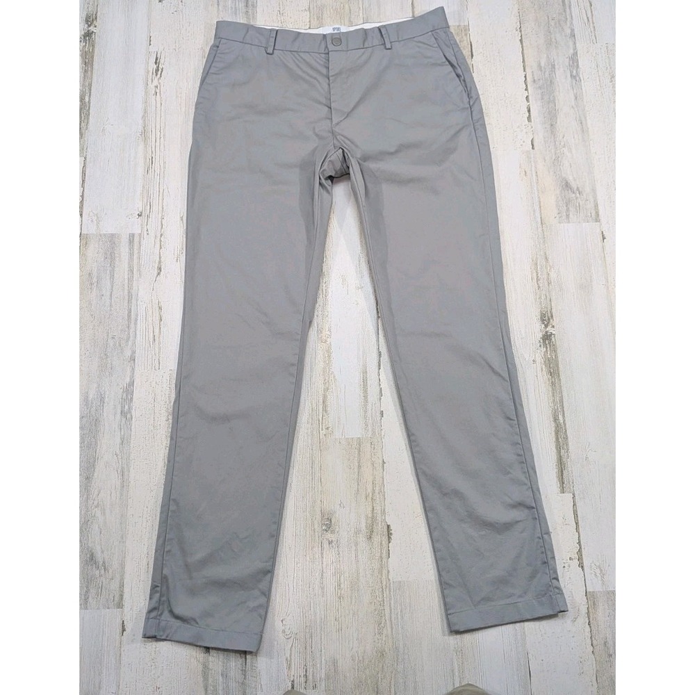 Spoke London Pants Mens Fits 35x33 Gray Sharps Build B Chinos (Tag 34)